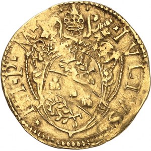 Vatican, Jules III (1550-1555). Écu d’or au griffon ND (1551), Pérouge (Perugia).