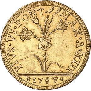 Vatican, Pie VI (1775-1799). 2 doppie 1787 - An XIII GP, Bologne.