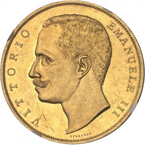 Victor-Emmanuel III (1900-1946). 100 lire à l’aigle aux armes de Savoie 1903, R, Rome.