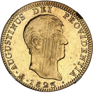Agustín de Iturbide (1822-1823). 4 escudos 1823 JM, M°, Mexico.