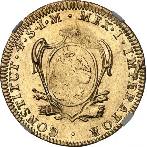 Agustín de Iturbide (1822-1823). 4 escudos 1823 JM, M°, Mexico.