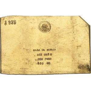 République fédérale (depuis 1917). Lingot de 500 g de la Casa de moneda ND (XXe s.), Mexico.