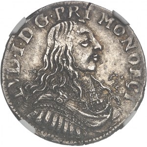 Louis Ier (1662-1701). Pièce de 5 sols ou 1/12e d’écu 1662, Monaco.