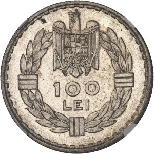 Carol II (1930-1940). 100 lei, Flan bruni (PROOF) 1932, Paris.