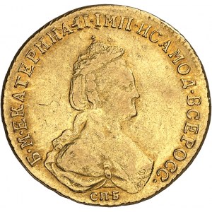Catherine II (1762-1796). 5 roubles 1786/5, СПБ, Saint-Pétersbourg.