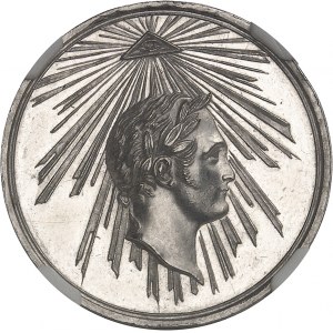 Alexandre Ier (1801-1825). Médaille de platine, pour la prise de Paris, d’aspect Flan bruni intense (DEEP PROOFLIKE) 1814.