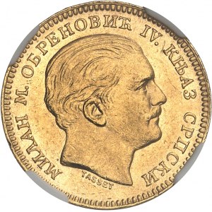 Milan Obrenovich, prince (1868-1882). 20 dinara 1879, A, Paris.