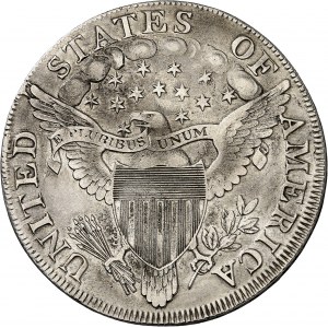 République fédérale des États-Unis d’Amérique (1776-à nos jours). Dollar au buste drapé et revers à l’aigle héraldique 1803, Philadelphie.