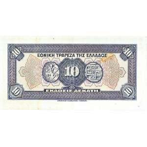 10 drachmes - Banque nationale de Grèce 1926.
