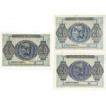 Lot (18) - 1-5-10-20-100 drachmes 1944/1953.