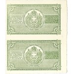 Lot (2) - 2 drachmes recto-verso en pair et non coupé ÉPREUVE - Banque d’Épire et de Thessalie 1885.