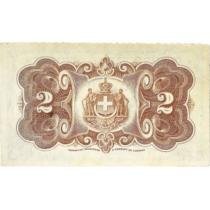2 drachmes - Banque Ionienne 1885.