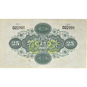 25 drachmes - Banque Ionienne 23 mars 1889.