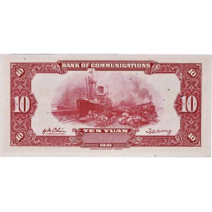 10 yuan - Banque de “communications” 1941.