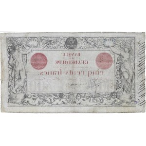 500 Francs type 1874 “Noir et rouge” ND (1924).