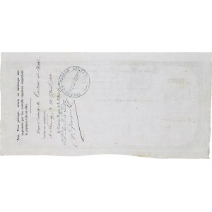 Lot (2) - Traite 2000-10000 francs Trésor Public - Service des Colonies 26 septembre 1873.