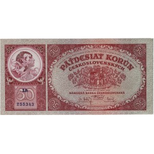 50 korun 1er octobre 1929.