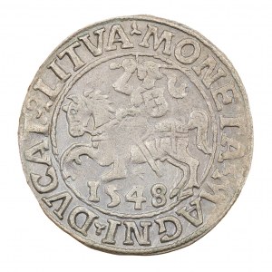 Půlpenny 1548 - Litva - Zikmund II August (1544-1572)