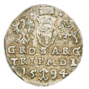 Trojak 1594 - Litwa - Zygmunt III Waza (1587-1632)
