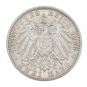 2 marki 1906 - Badenia - Fryderyk I (1856-1907)