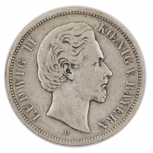 5 značek 1874 - Bavorsko - Ludvík II (1864-1886)