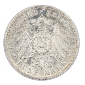 5 značek 1913 - Wittemberg - Wilhelm II (1891-1918)