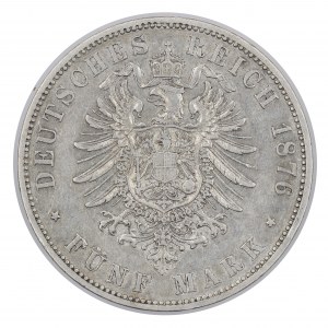5 Mark 1876 - Preußen - Wilhelm I. (1861-1888)