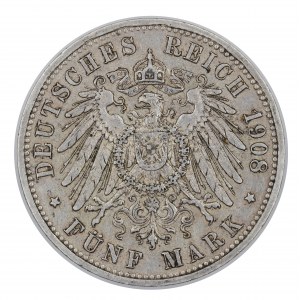 5 značiek 1908 - Prusko - Wilhelm II (1888-1918)