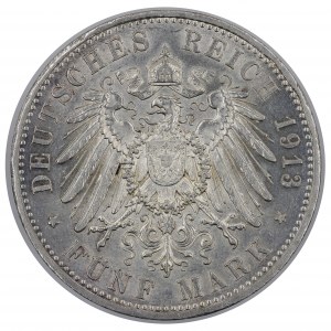 5 marek 1913 - Prusy - Wilhelm II (1888-1918)