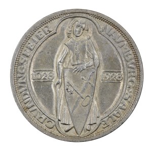 3 známky 1928 A - Naumburg/Saale - Výmarská republika (1918-1933)