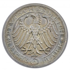 3 Mark 1928 A - Naumburg/Saale - Weimarer Republik (1918-1933)
