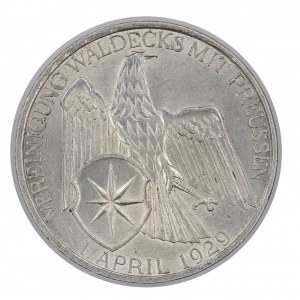 3 marki 1929 A - Waldeck - Republika Weimarska (1918-1933)