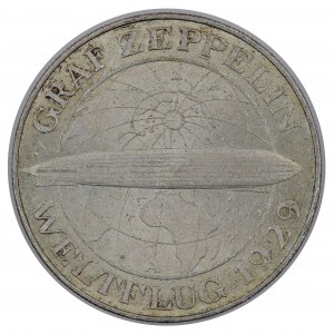 5 značek 1929 A - Zeppelin - Výmarská republika (1918-1933)