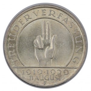 3 známky 1929 F - Schwurhand - Výmarská republika (1918-1933)