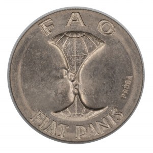 PRL. PRÓBA Miedzionikiel. 10 zł. FAO FIAT PANIS, 1971.