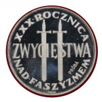 PRL. PRÓBA Srebro. 200 zł. XXX ROCZNICA ZWYCIĘSTWA NAD FASZYZMEM - MIECZE, 1975.