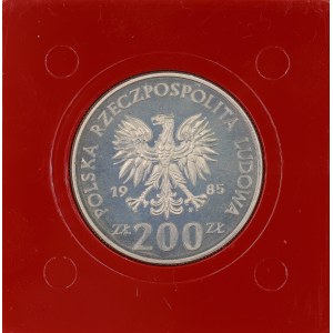 PRL. PRÓBA Miedzionikiel. 200 zł. MŚ - MEKSYK 1986, 1985.