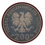 PRL. PRÓBA Miedzionikiel. 200 zł. MŚ - MEKSYK 1986, 1985.