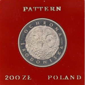 PRL. Miedzionikiel. 200 zl. SOWA, 1986.