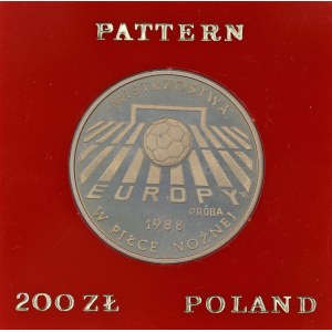 PRL. Miedzionikiel. 200 zl. MAJSTROVSTVÁ EURÓPY VO FUTBALE - 1988, 1987.