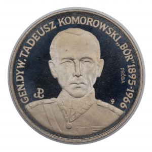 III RP. PRÓBA Nikiel. 200 000 zł. KOMOROWSKI - „BÓR”, 1990.