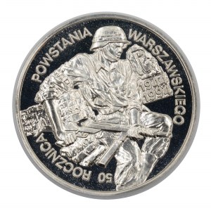 PLN 100,000. 1994. 50TH ANNIVERSARY OF THE WARSAW UPRISING.