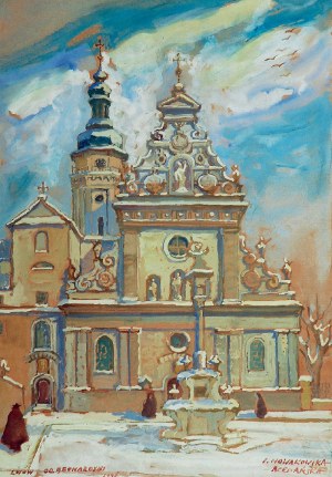Irena NOWAKOWSKA-ACEDAŃSKA (1906-1983), Kościół Bernardynów we Lwowie, 1945