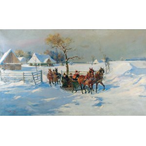 Witold WEJCHERT (1867-1904), Odchod z panstva na poľovačku, 1897
