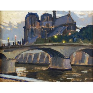 Stanisław CZAJKOWSKI (1878-1954), Notre Dame w Paryżu, 1912