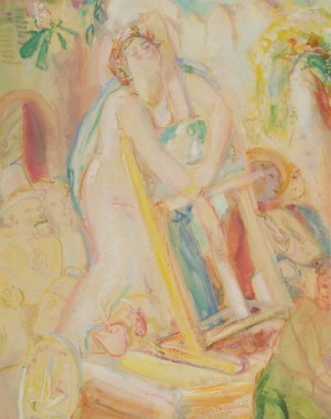 Kasper POCHWALSKI (1899-1971), Muza ze sztalugami