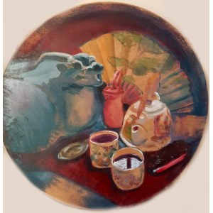 Marta Marszałł, Komposition mit Tee, 2023