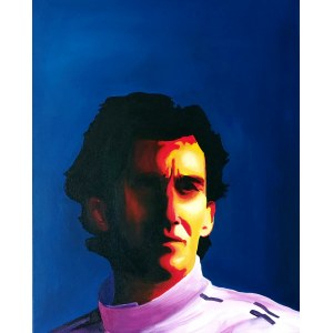 Michal Glowacki (b. 1982), Portrait of Ayrton Senna, 2023
