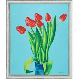 Wojciech ĆWIERTNIEWICZ (nar. 1955), Velké červené tulipány, 1983