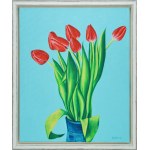 Wojciech ĆWIERTNIEWICZ (ur. 1955), Duże czerwone tulipany, 1983